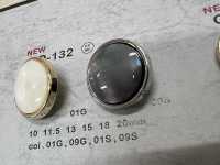 CD-132 زر معدني، بساق خلفية، بحافة[أزرار] DAIYA BUTTON صور إضافية