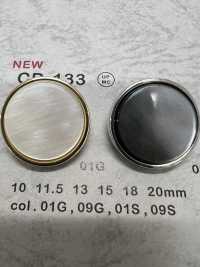 CD-133 زر معدني، بساق خلفية، بحافة[أزرار] DAIYA BUTTON صور إضافية