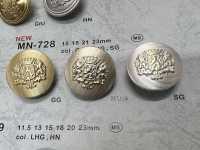 MN-728 زر معدني بشعار، بظهر عروة، بدون إطار[أزرار] DAIYA BUTTON صور إضافية