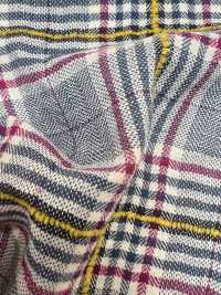 14416 Fuwa. قماش قطن بشيرنغ بنقشة عظم السمكة ومربعات بخيط شينيه[Textile / Fabric] SUNWELL صور إضافية