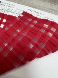 KKF7902 أورغانزا T/C كاروهات[Textile / Fabric] Uni Textile (Komon Kobo) صور إضافية