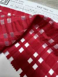 KKF7902 أورغانزا T/C كاروهات[Textile / Fabric] Uni Textile (Komon Kobo) صور إضافية