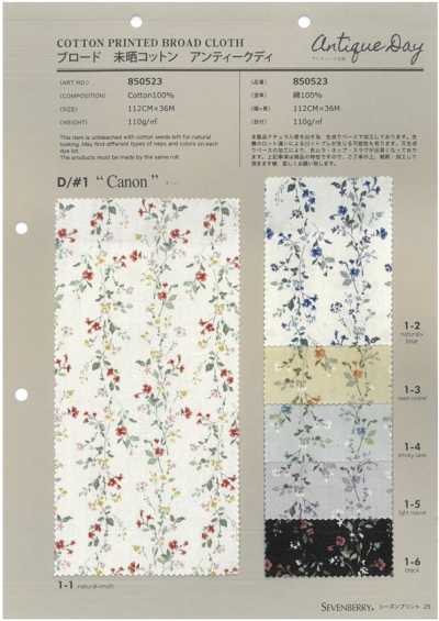 850523 SEVENBERRY® برودكلوث قطن غير مبيّض Antique De Canon