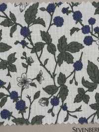 850531 SEVENBERRY® لاون قطن غير مبيّض زهرة كئيبة بلاكبيري[Textile / Fabric] VANCET صور إضافية