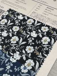 850533 SEVENBERRY® لاون قطن غير مبيّض زهرة كئيبة فاونيا/فاونيا[Textile / Fabric] VANCET صور إضافية