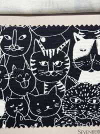 850536 SEVENBERRY® أوكسفورد قطن غير مبيّض Nyanko Comics[Textile / Fabric] VANCET صور إضافية