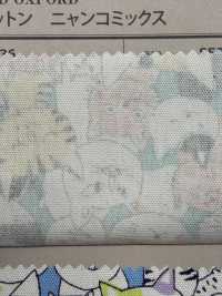 850536 SEVENBERRY® أوكسفورد قطن غير مبيّض Nyanko Comics[Textile / Fabric] VANCET صور إضافية