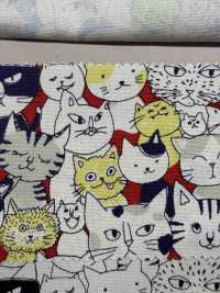 850536 SEVENBERRY® أوكسفورد قطن غير مبيّض Nyanko Comics[Textile / Fabric] VANCET صور إضافية