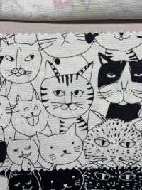 850536 SEVENBERRY® أوكسفورد قطن غير مبيّض Nyanko Comics[Textile / Fabric] VANCET صور إضافية