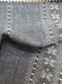 KYC240-58-D10 جاكار دنغري مصبوغ بالخيوط بعرض عريض 30×20[نسيج / قماش] Uni Textile (Komon Kobo) صور إضافية