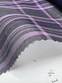 KYC326-D1 أورغانزا مربعات مصبوغة بالخيوط T/C[نسيج / قماش] Uni Textile (Komon Kobo) صور إضافية