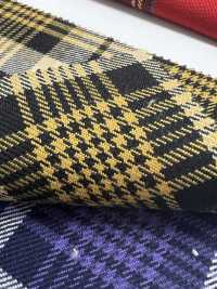 KYC401-W-D2 T/Ry بنقشة مربعات مصبوغة بالخيوط وممشط[Textile / Fabric] Uni Textile (Komon Kobo) صور إضافية