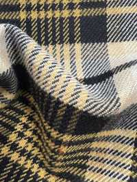 KYC401-W-D2 T/Ry بنقشة مربعات مصبوغة بالخيوط وممشط[Textile / Fabric] Uni Textile (Komon Kobo) صور إضافية