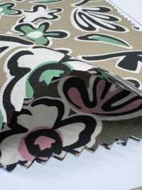 7026-630-3 قماش تايبرايتر 60 بنقشة هندسية وزهرية[Textile / Fabric] HOKKOH صور إضافية