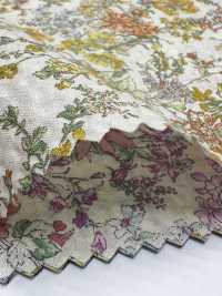 8026-690-1 لاون 60 بنقشة زهرة بخيط مموج[Textile / Fabric] HOKKOH صور إضافية