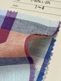 A-8174 كاروهات قطن وكتان[Textile / Fabric] Arinobe Shoten صور إضافية