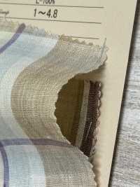 A-5108 100% كتان بمربعات مادراس[Textile / Fabric] Arinobe Shoten صور إضافية