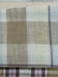 A-5108 100% كتان بمربعات مادراس[Textile / Fabric] Arinobe Shoten صور إضافية