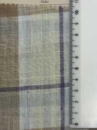 A-5108 100% كتان بمربعات مادراس[Textile / Fabric] Arinobe Shoten صور إضافية
