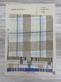 A-5108 100% كتان بمربعات مادراس[Textile / Fabric] Arinobe Shoten صور إضافية