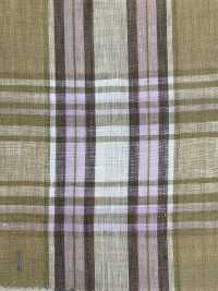 A-5108 100% كتان بمربعات مادراس[Textile / Fabric] Arinobe Shoten صور إضافية