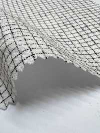 HK800 Niigata Cotton-Linen نقشة مربعات دقيقة, Enshunada (أبيض × أسود)[نسيج / قماش] KOYAMA صور إضافية