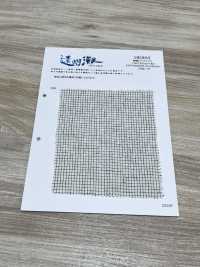 HK800 Niigata Cotton-Linen نقشة مربعات دقيقة, Enshunada (أبيض × أسود)[نسيج / قماش] KOYAMA صور إضافية