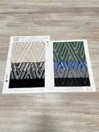 KYC849-D1 جاكار مقصوص مصبوغ بالخيوط[Textile / Fabric] Uni Textile (Komon Kobo) صور إضافية