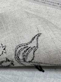 KCL524-D2896 قماش دانتيل كانفاس من رايون وكتان[نسيج / قماش] Uni Textile (Komon Kobo) صور إضافية