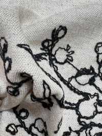 KCL524-D2896 قماش دانتيل كانفاس من رايون وكتان[نسيج / قماش] Uni Textile (Komon Kobo) صور إضافية