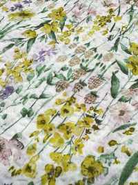 8026-680-7 80 لاون زهرة بألوان مائية موجة معجزة[Textile / Fabric] HOKKOH صور إضافية