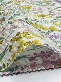 8026-680-7 80 لاون زهرة بألوان مائية موجة معجزة[Textile / Fabric] HOKKOH صور إضافية