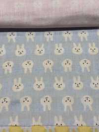 KTS3217 شاش مزدوج بطبعة أرنب[نسيج / قماش] Cotton Kobayashi صور إضافية