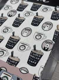 KTS7066 تويل بطبعة دب باريستا[نسيج / قماش] Cotton Kobayashi صور إضافية