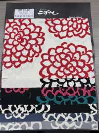 UP5540 تويل بطبعة داليا[نسيج / قماش] Cotton Kobayashi صور إضافية