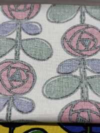 UP5693 10/1 كانفاس بطباعة ورود[نسيج / قماش] Cotton Kobayashi صور إضافية