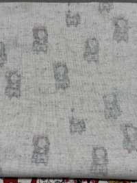 KTS7106 قماش كانفاس من القطن والكتان بطبعة القط الجالب للحظ[Textile / Fabric] Cotton Kobayashi صور إضافية