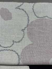 UP5928 كانفاس قطن وكتان بطبعة زهرة الخوخ[نسيج / قماش] Cotton Kobayashi صور إضافية
