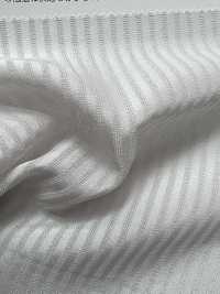 KKF7430-58-D2 جورجيت مخطط بخطوط رفيعة بعرض واسع[نسيج / قماش] Uni Textile (Komon Kobo) صور إضافية