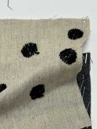 ON43698ID قطن-كتان يشبه الدنيم مطرز بنقطة 4 إنش (طراز النيلي)[Textile / Fabric] Oharayaseni صور إضافية