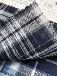 SB94278-OG 40/- كاروهات زرقاء[Textile / Fabric] SHIBAYA صور إضافية