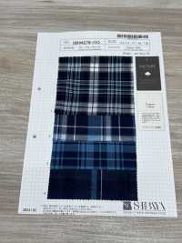 SB94278-OG 40/- كاروهات زرقاء[Textile / Fabric] SHIBAYA صور إضافية