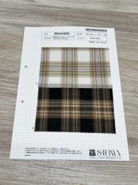 SB4H3005 فوال لوان قطني مصبوغ بالخيوط بنقشة كاروهات[Textile / Fabric] SHIBAYA صور إضافية