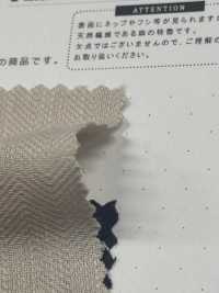 CHL-6349 تشطيب مغسول بخيط غير منتظم ونقشة عظم السمكة من القطن والكتان[نسيج / قماش] Kuwamura Textile صور إضافية