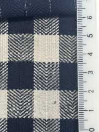 CHL-6349 تشطيب مغسول بخيط غير منتظم ونقشة عظم السمكة من القطن والكتان[نسيج / قماش] Kuwamura Textile صور إضافية