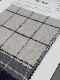 SBT-020 كاروهات نافذة بعظام السمكة بخيط مضاعف عضوي[نسيج / قماش] Kuwamura Textile صور إضافية