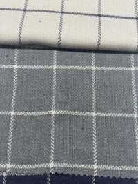 SBT-020 كاروهات نافذة بعظام السمكة بخيط مضاعف عضوي[نسيج / قماش] Kuwamura Textile صور إضافية