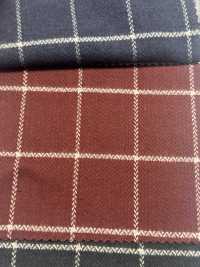 SBT-020 كاروهات نافذة بعظام السمكة بخيط مضاعف عضوي[نسيج / قماش] Kuwamura Textile صور إضافية