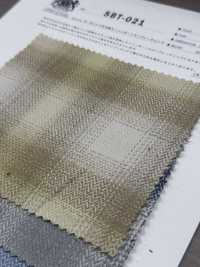 SBT-021 مربعات أومبري بنقشة عظم السمكة من خيوط مضاعفة عضوية[نسيج / قماش] Kuwamura Textile صور إضافية