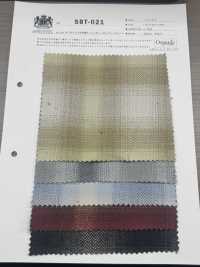 SBT-021 مربعات أومبري بنقشة عظم السمكة من خيوط مضاعفة عضوية[نسيج / قماش] Kuwamura Textile صور إضافية